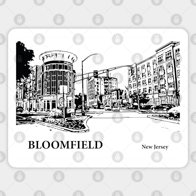 Bloomfield New Jersey Magnet by Lakeric